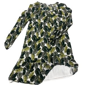 TIME AND TRU Dress, Green Floral
